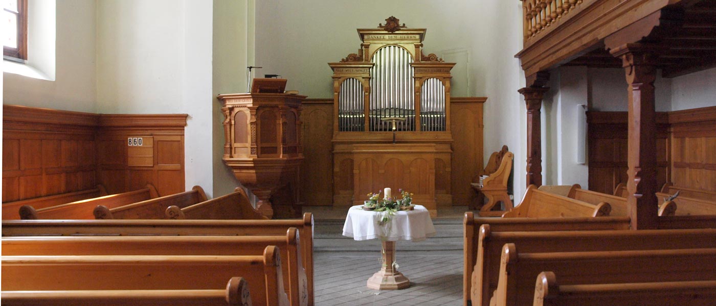 Orgel Kirche Davos Monstein